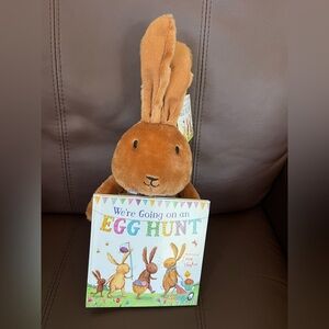 Plush Bunny with Book